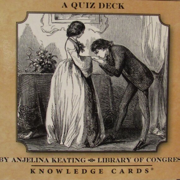 RSVP Etiquette Through the Ages Quiz Card Deck Angelina Keating Knowledge Cards - Picture 2 of 9